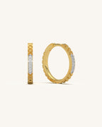 Textured Curve Hoops