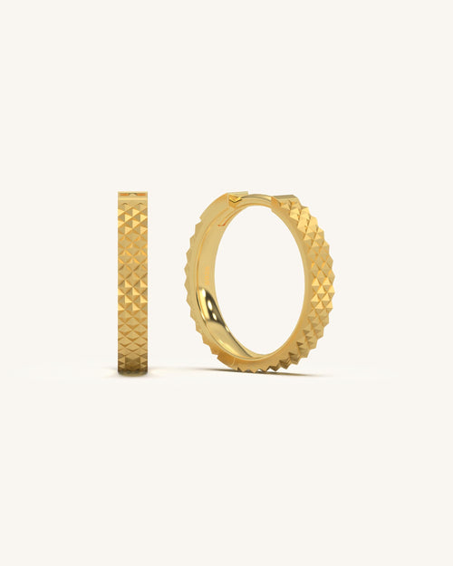 Pyramid Cut Hoops