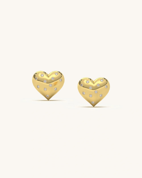 Heart Stud Earrings