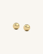 Gold Plated Silver Ball Studs