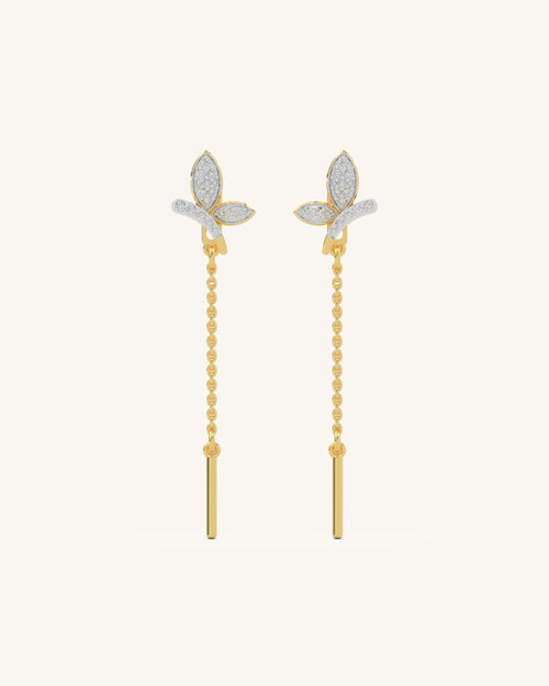 Long Leaf Earrings