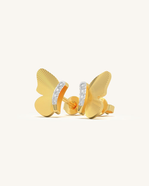 Textured Wing Earrings