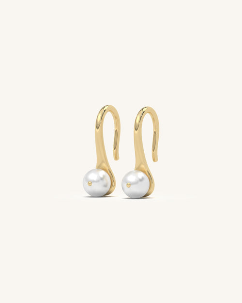 Drop Pearl Earrings