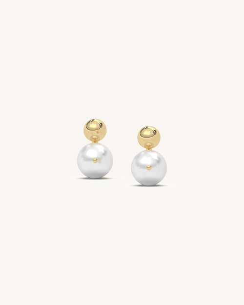 Ball Pearl Earrings