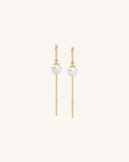 Pearl Chain Earrings