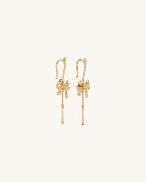 Ribbon Chain Earrings