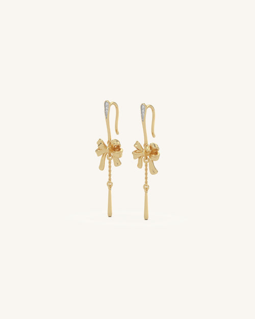 Ribbon Chain Earrings