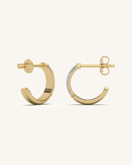 Tiny hoop earrings