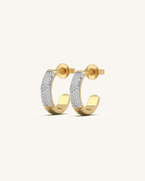 Tiny hoop earrings