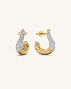 Teardrop Stud Earrings