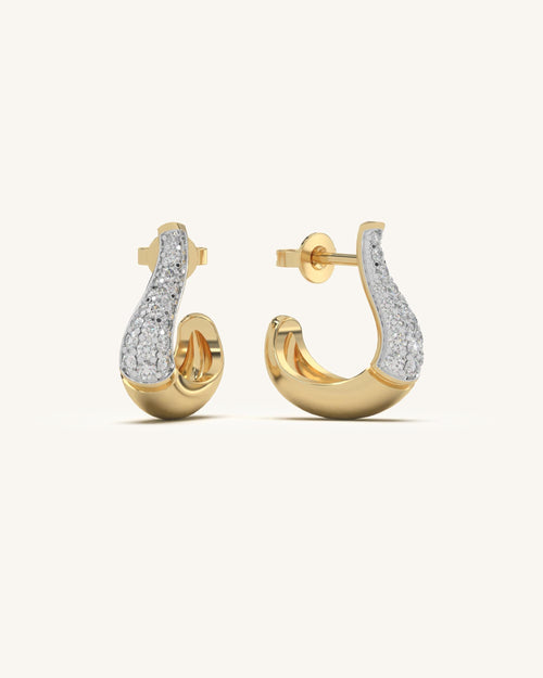 Teardrop Stud Earrings