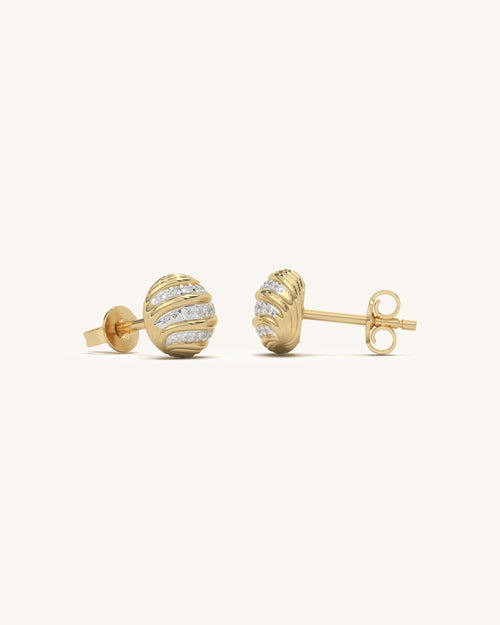 Wave Stud Earrings
