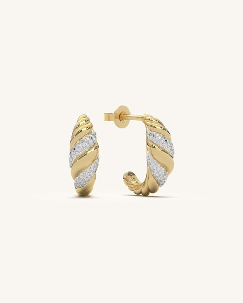 Swirl Gold Earrings