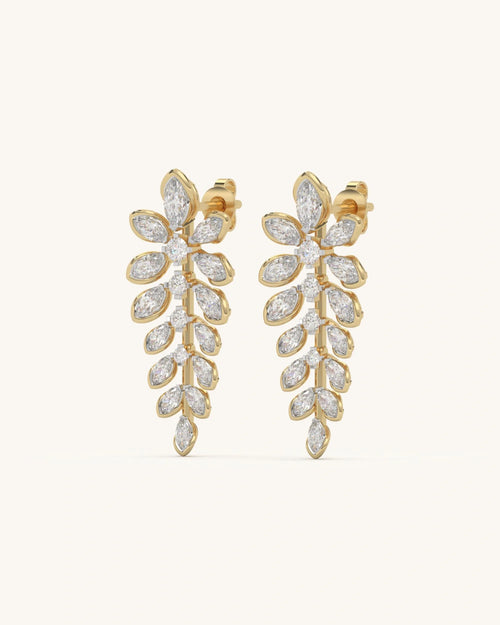 Leaf Cascade Earrings