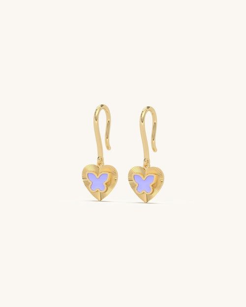 Butterfly Heart Earrings