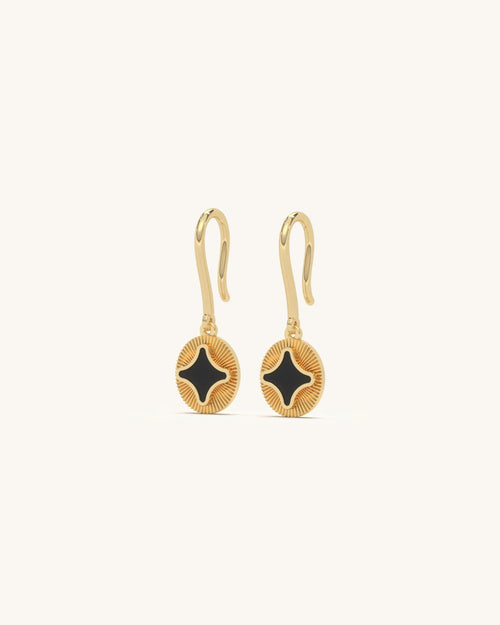 Noir Star Earrings