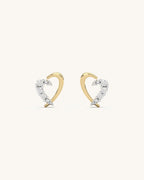 Curved Heart Studs