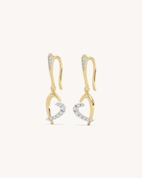 Hook Heart Earrings