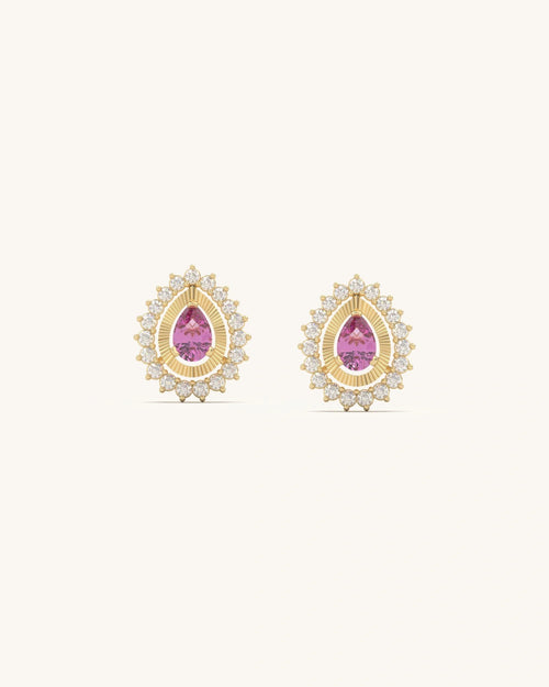 Royal Teardrop Shine Studs