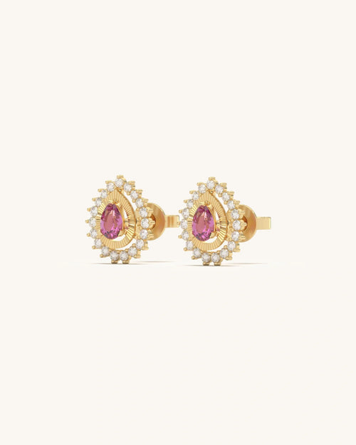 Royal Teardrop Shine Studs