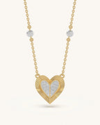 Heart Textured Mangalsutra