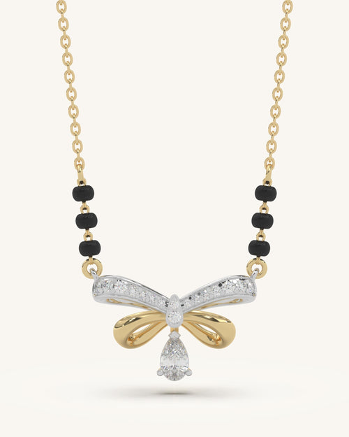 Mangalsutra Bow Necklace