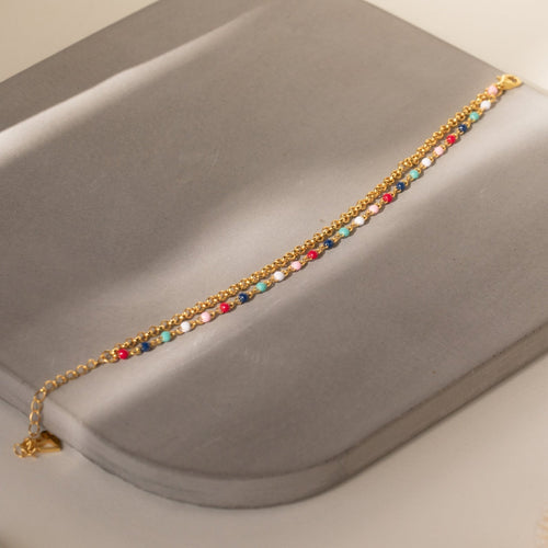 Rainbow Beaded Bracelet