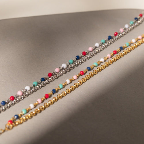 Rainbow Beaded Bracelet