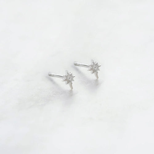 Recycled Silver Super Star Stud Earrings