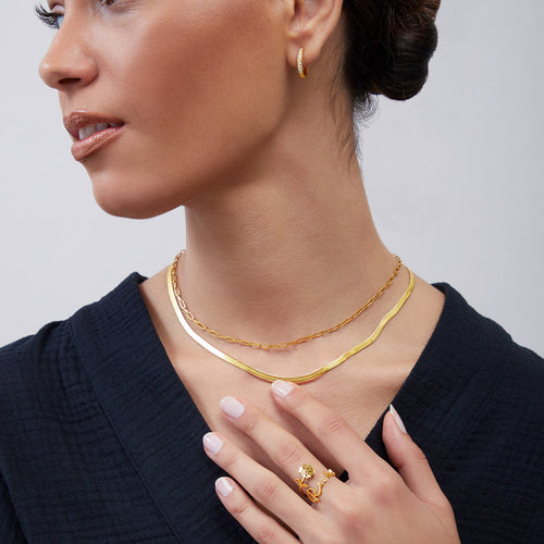 Herringbone Chain Necklace