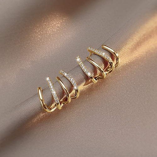 Claw Stud Wrap Earrings
