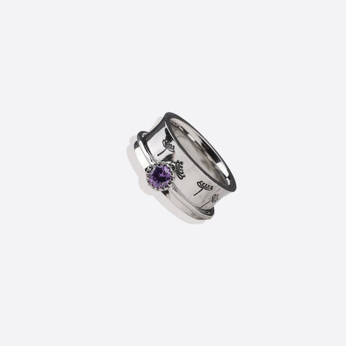 Dandelion Birthstone Spinning Fidget Ring