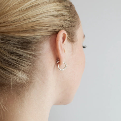 Small Sterling Silver Hoop Earrings