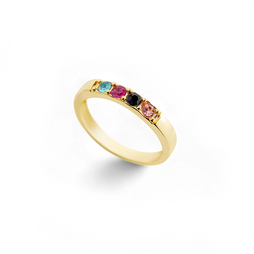 Stackable Birthstones Band Ring