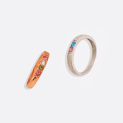 Stackable Birthstones Band Ring