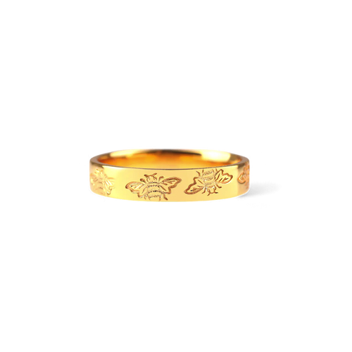 Stamped Honey Bee Band