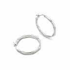 Sterling Silver Goddess Glow Hoop Earrings