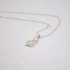 Sterling Silver Leaf Pendant Necklace