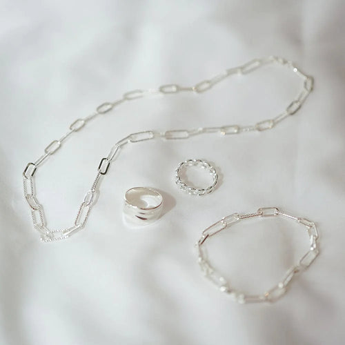 Sterling Silver Paperclip Chain Necklace
