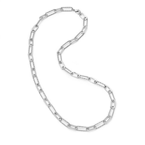Sterling Silver Paperclip Chain Necklace