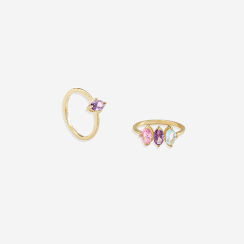 Birthstone Marquis-Cut Ring