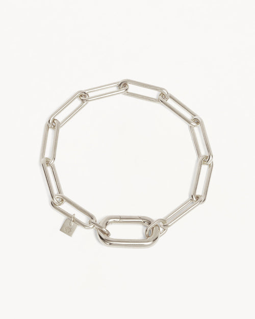 White Gold Vermeil With Love Annex Link Bracelet