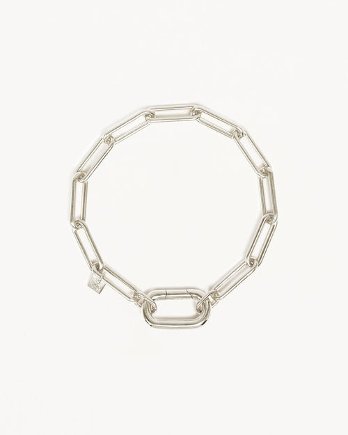 White Gold Vermeil With Love Annex Link Bracelet