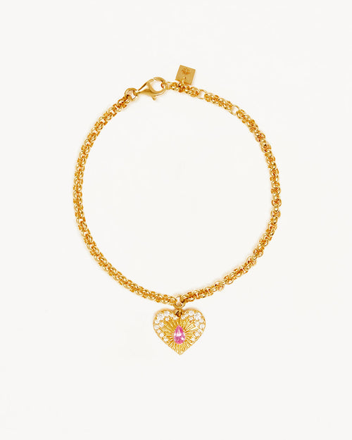 Yellow Gold Vermeil Connect With Your Heart Bracelet
