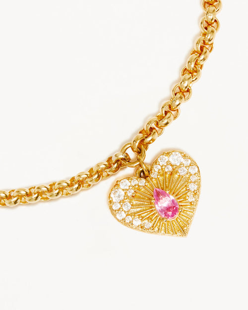 Yellow Gold Vermeil Connect With Your Heart Bracelet