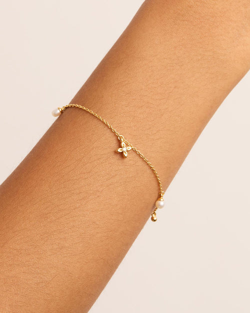 Yellow Gold Vermeil Live in Peace Bracelet