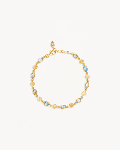 Yellow Gold Vermeil Protection of Eye Bracelet