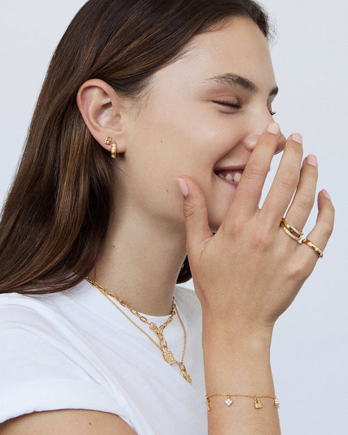 Yellow Gold Vermeil Love Unlocked Charm Bracelet
