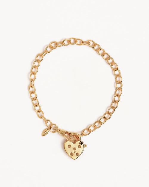 Yellow Gold Vermeil Love Unlocked Padlock Bracelet