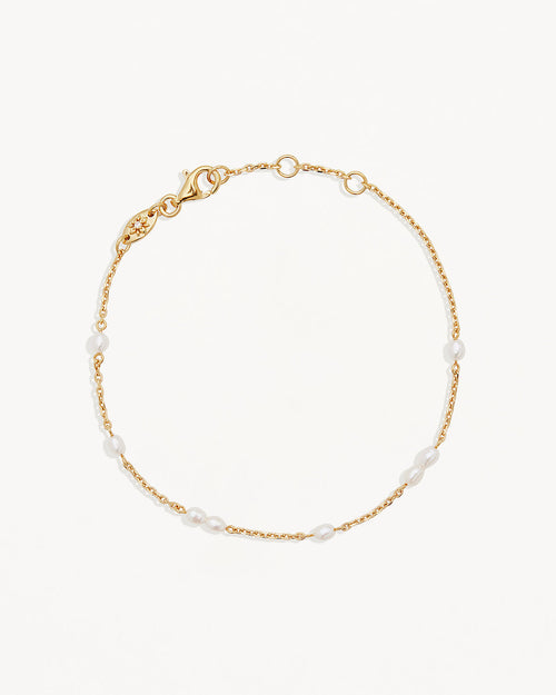 Yellow Gold Vermeil Serene Dreams Pearl Bracelet
